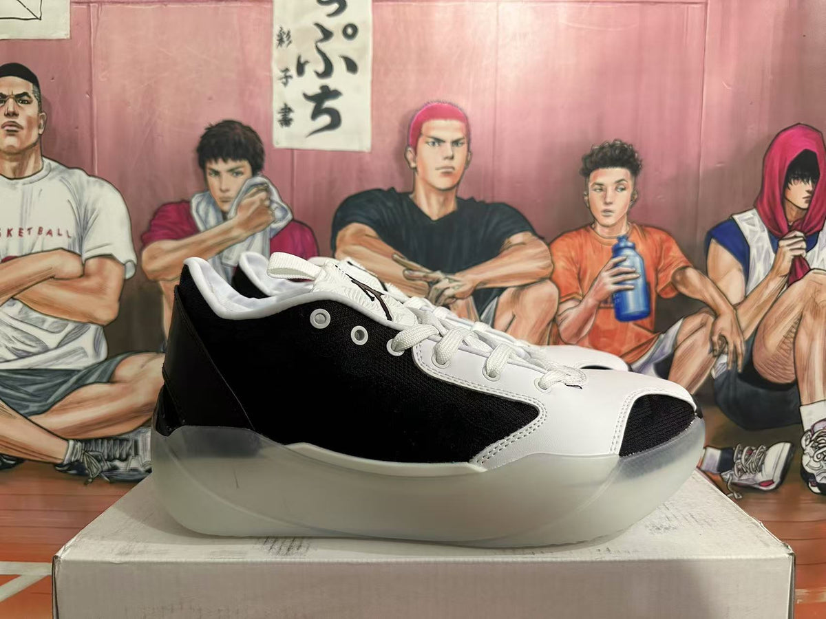 Jordan Luka 1 Basketball Shoes in Black White - product image from the listing.