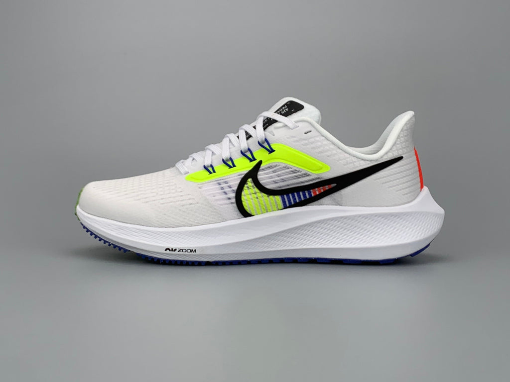 Nike Air Zoom Pegasus 39 Running Shoes in White Green DX1627-100 - product image from the listing.