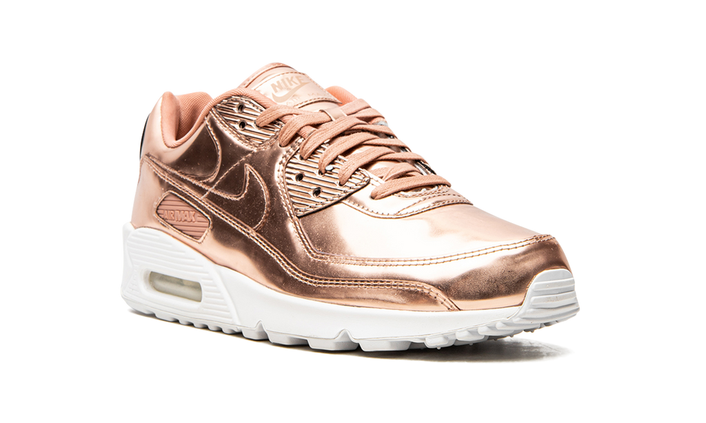 Women's AIR MAX 90 "Metallic Pack - Rose Gold" CQ6639 600 - product image from the listing.