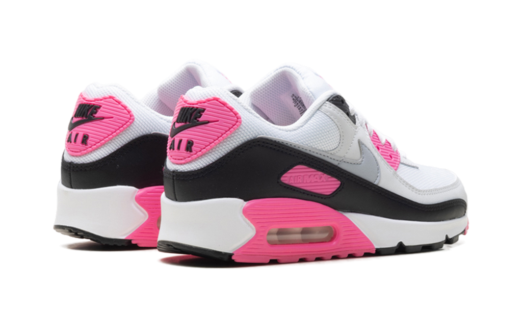 Women's Air Max 90 "White Pink Glow Wolf Grey" IM4613 100 - product image from the listing.