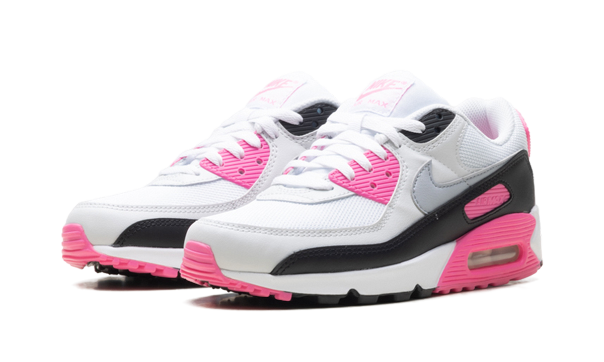 Women's Air Max 90 "White Pink Glow Wolf Grey" IM4613 100 - product image from the listing.