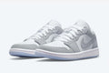 Jordan 1 Low in Wolf Grey - product photo shown in the listing for this item.