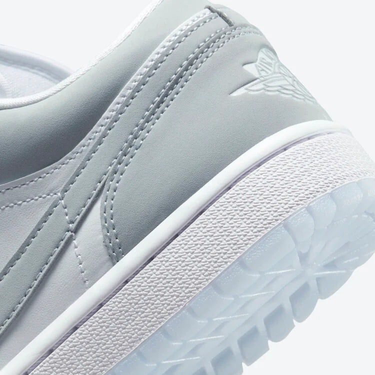 Jordan 1 Low in Wolf Grey - product photo shown in the listing for this item.