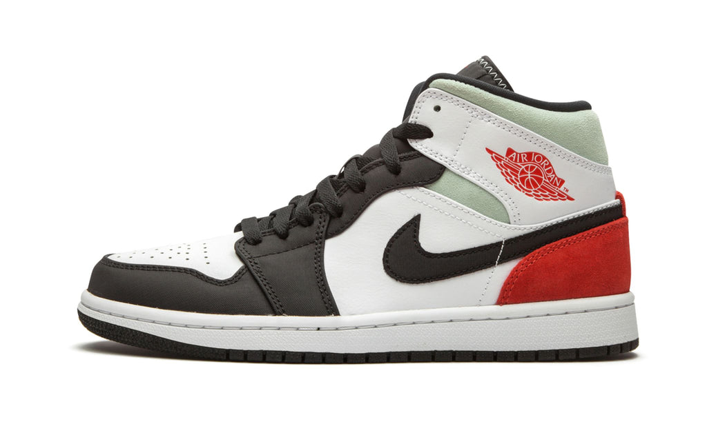 Red Grey Black Toe - Jordan 1 Mid SE - product image from the listing.
