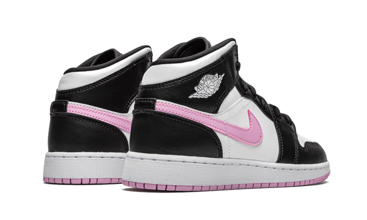 Jordan 1 Mid White Black Light Arctic in Pink - product image from the listing.