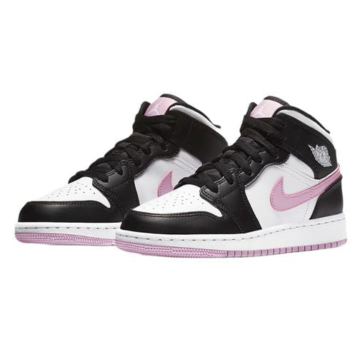 Jordan 1 Mid White Black Light Arctic in Pink - product image from the listing.