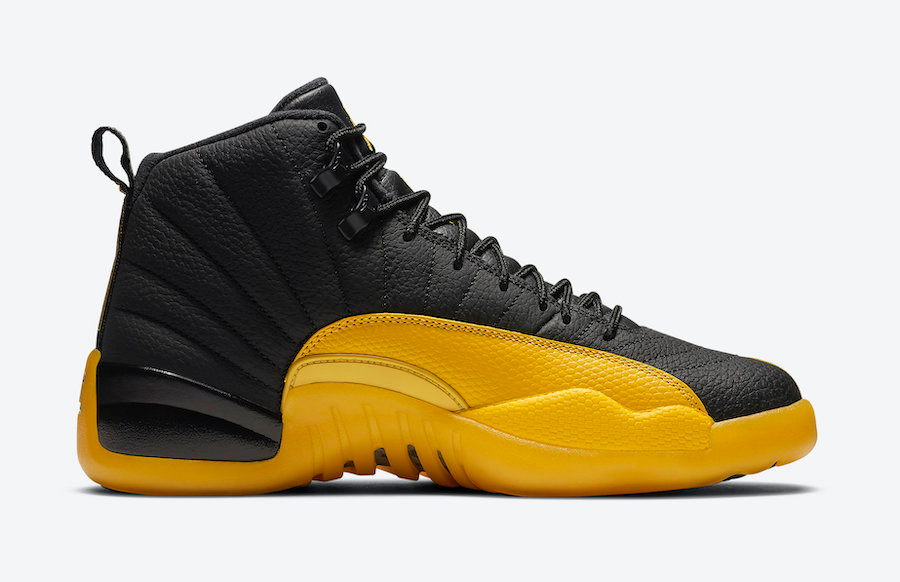 Jordan 12 Retro in Black University Gold - product image from the listing.