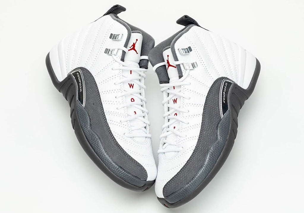 Jordan 12 Retro in White Dark Grey - product image from the listing.