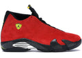 Jordan 14 Ferari in Red - product photo shown in the listing for this item.
