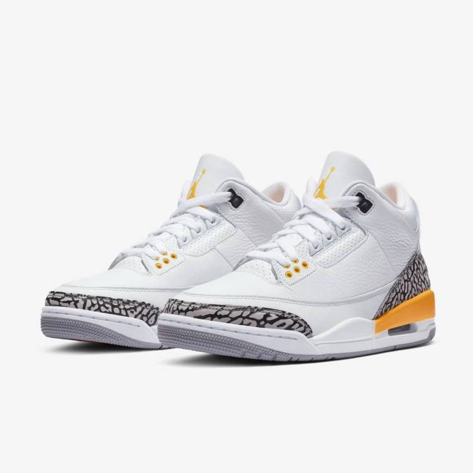 Jordan 3 Lazer in Orange - product photo shown in the listing for this item.
