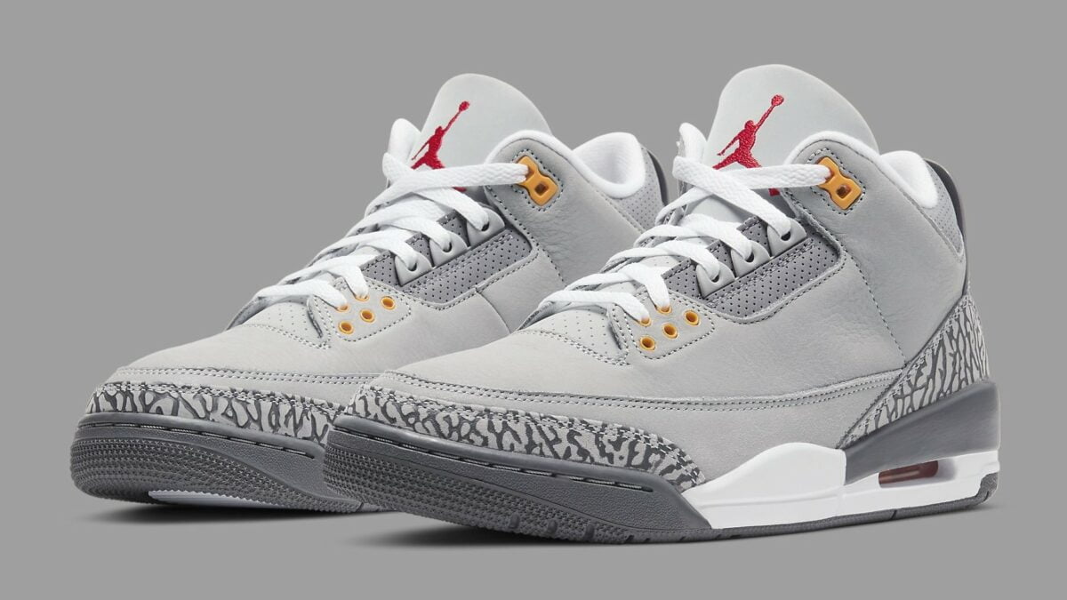 Cool Grey - Jordan 3 Retro 2021 - product image from the listing.