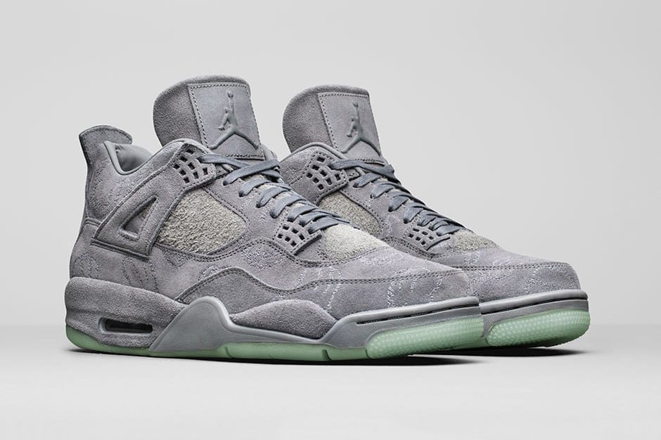 Jordan 4 x KAWs in Grey - product photo shown in the listing for this item.