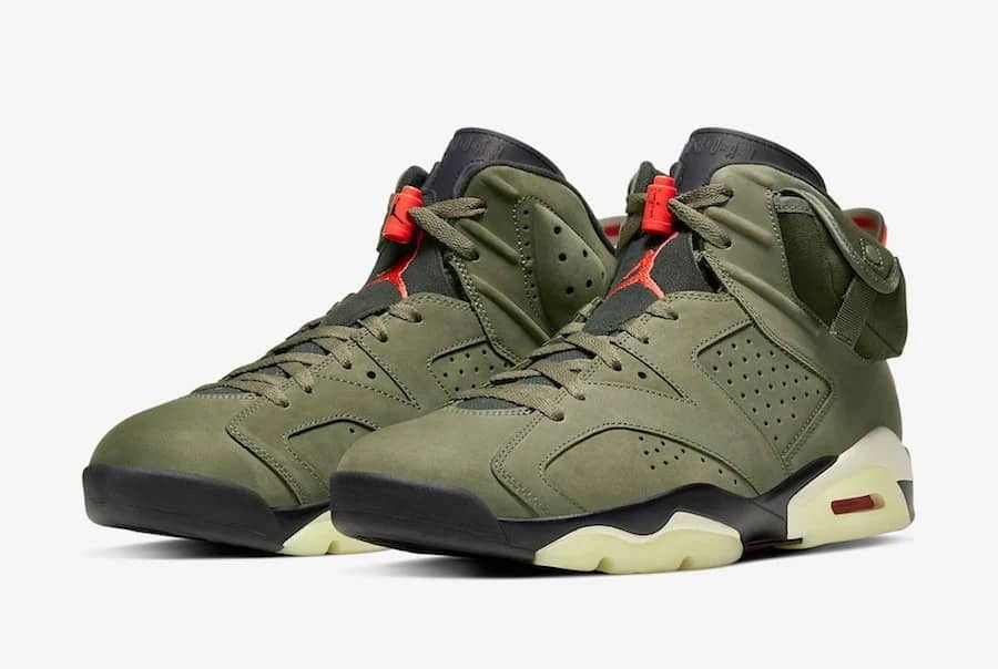 Travis Scott - Jordan 6 Retro - product image from the listing.