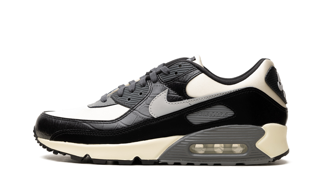 "Croc - Coconut Milk / Black" Nike Air Max 90 IO4468 100 - product image from the listing.