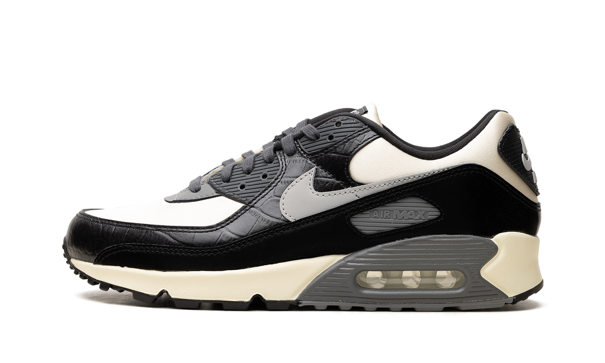 "Croc - Coconut Milk / Black" Nike Air Max 90 IO4468 100 - product image from the listing.