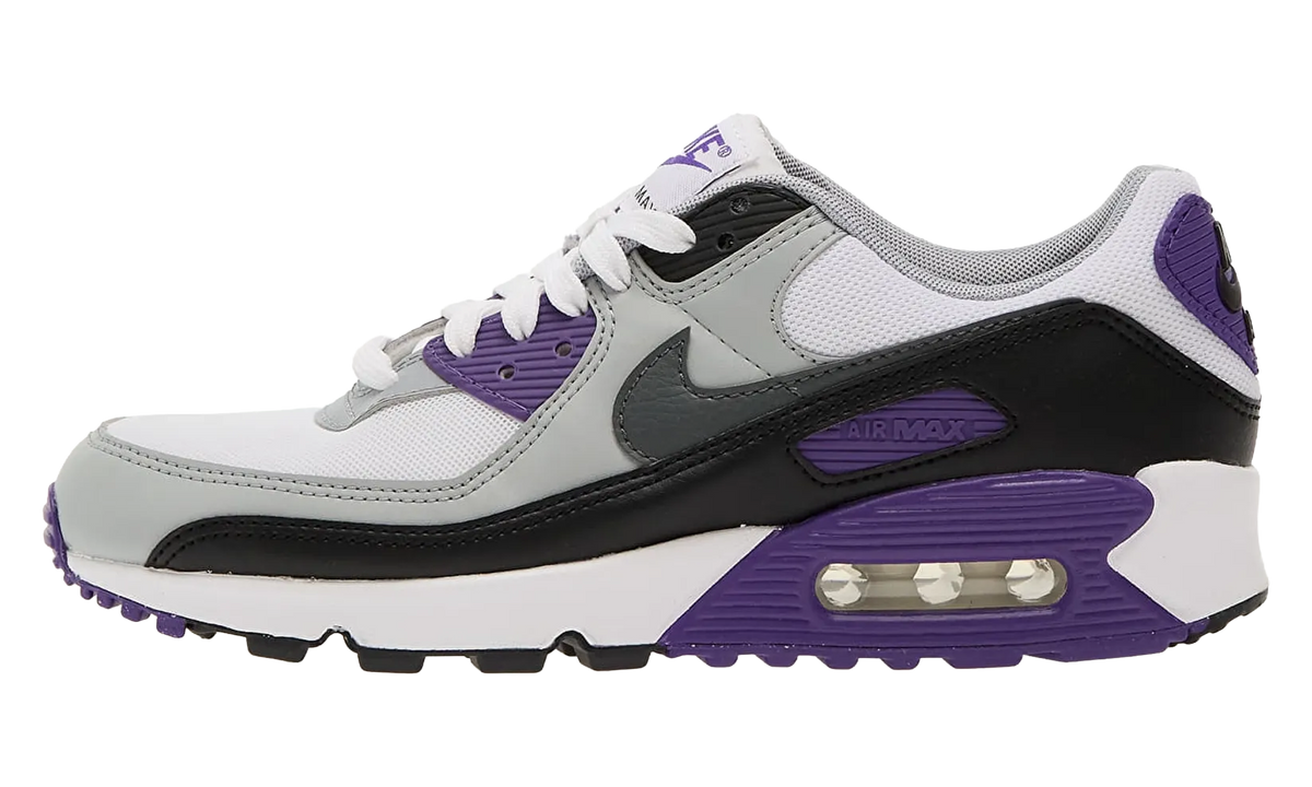 Women's Air Max 90 "Neutral Grey Purple" DH8010 110 - product image from the listing.