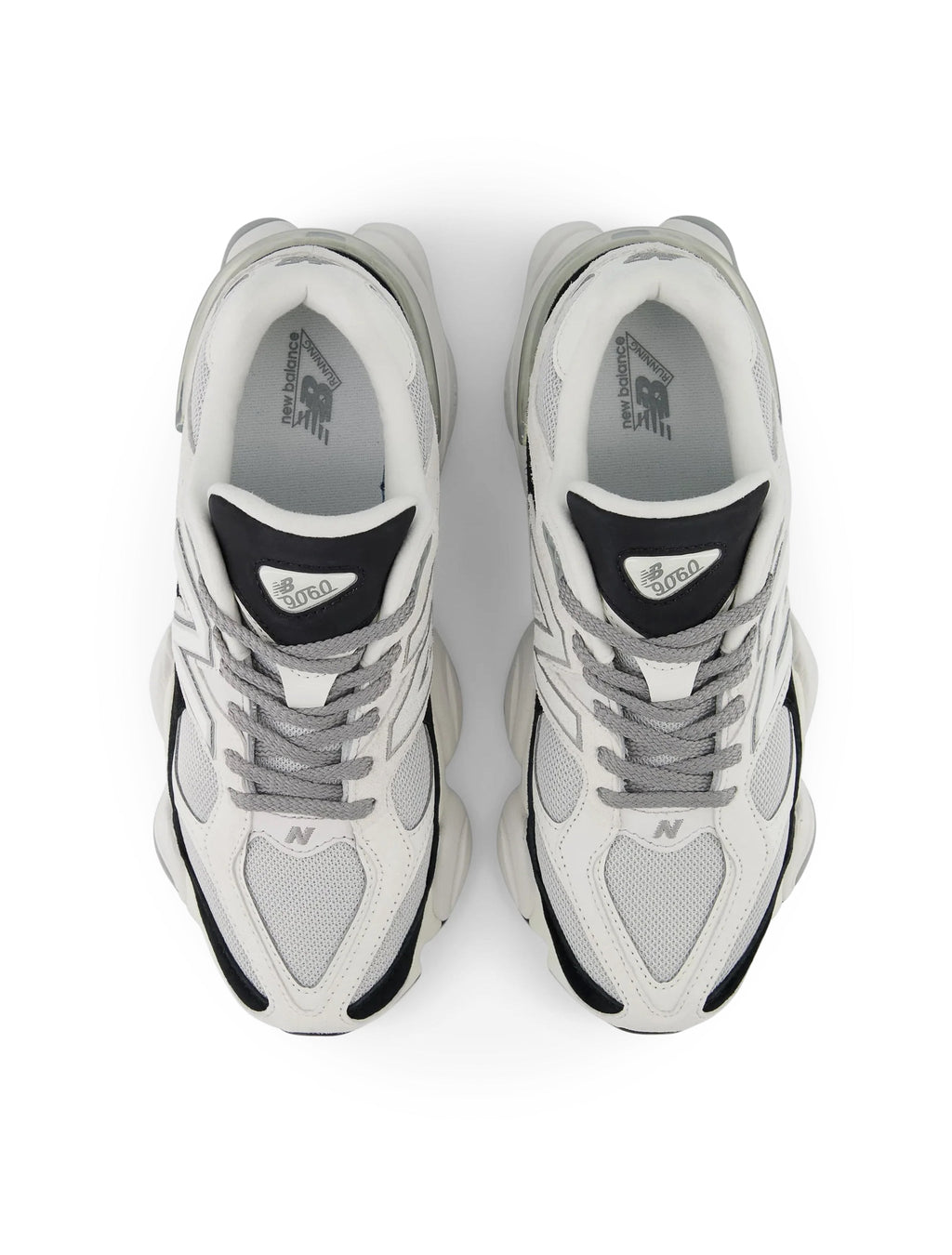 Men's New Balance 9060 Lifestyle Shoes - White/Black - product image from the listing.