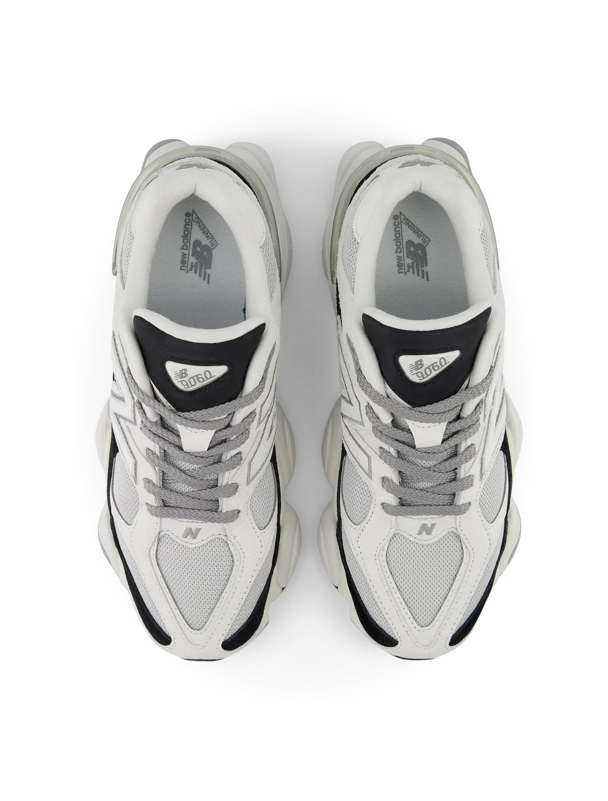 Men's New Balance 9060 Lifestyle Shoes - White/Black - product image from the listing.