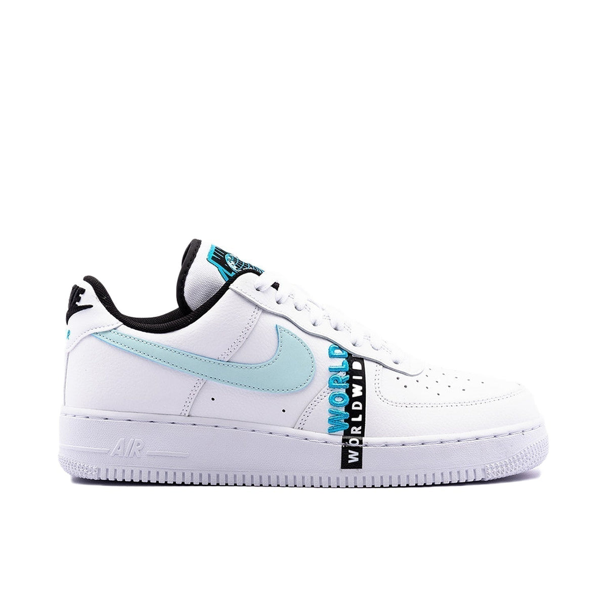 Nike Air Force 1 07 Low LV8 Worldwide in White Blue - product image from the listing.