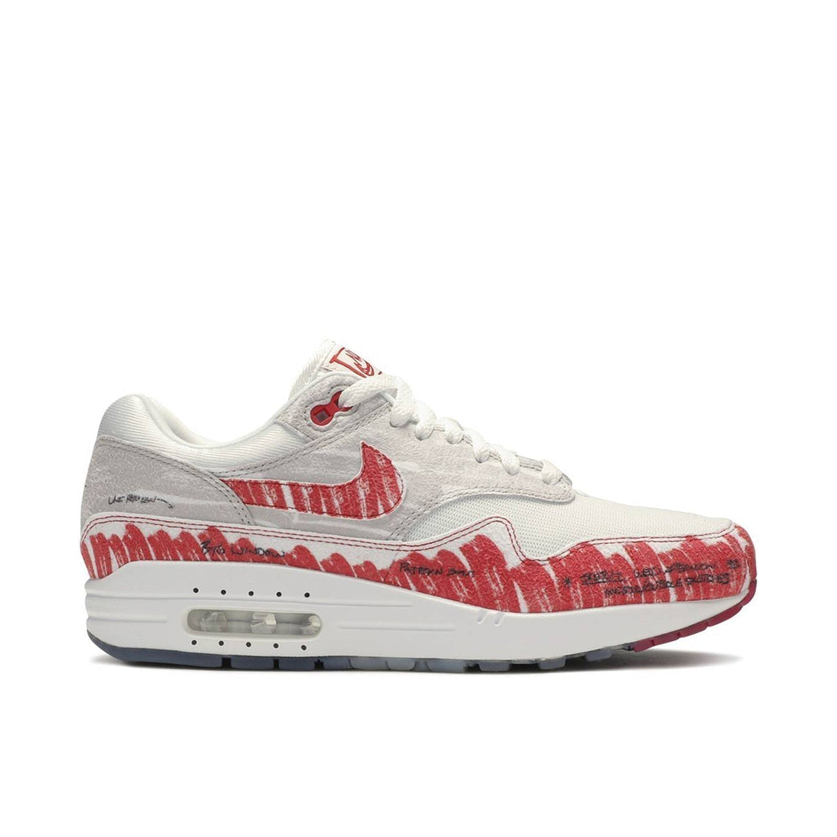 Nike Air Max 1 Sketch in University Red - product image from the listing.