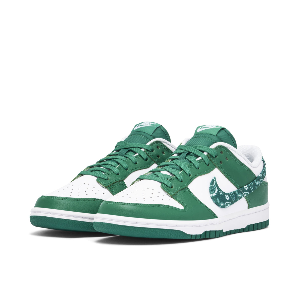 Women's Nike Dunk Low Green Paisley - product image from the listing.