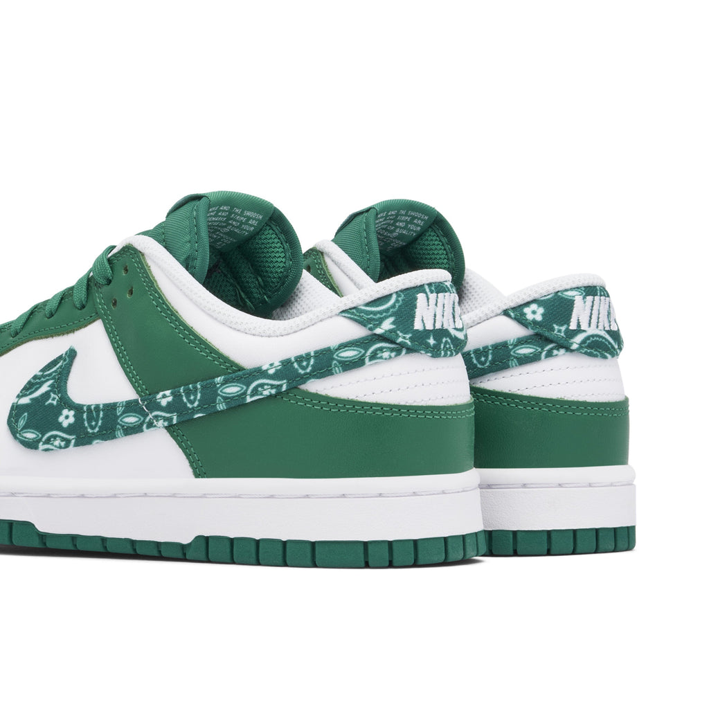 Women's Nike Dunk Low Green Paisley - product image from the listing.