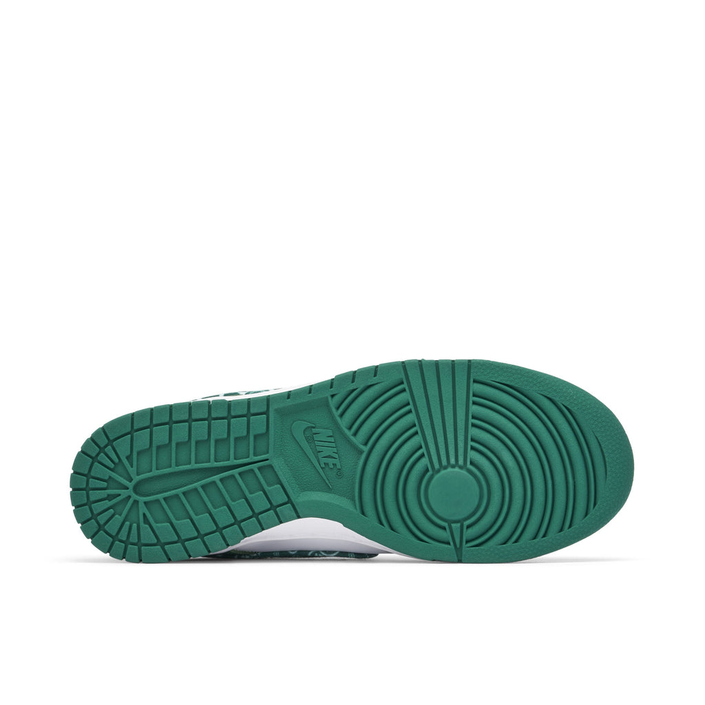 Women's Nike Dunk Low Green Paisley - product image from the listing.