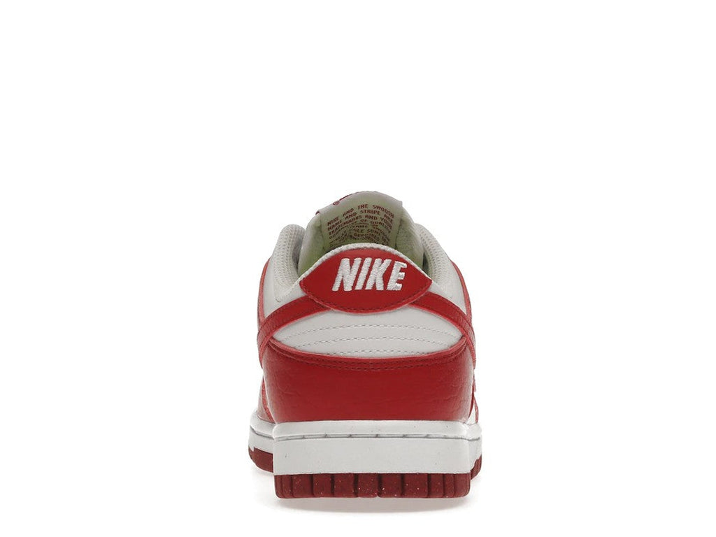 Women's Nike Dunk Low Next Nature White Gym Red - product image from the listing.