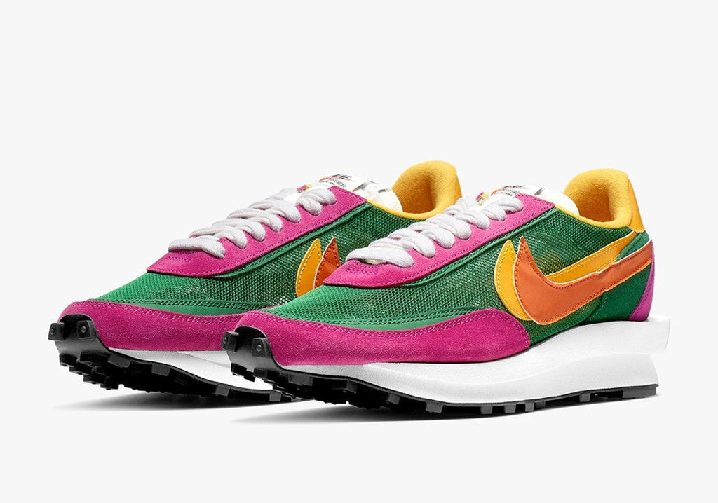 Nike LDWaffle x Sacai in Green Pink - product image from the listing.
