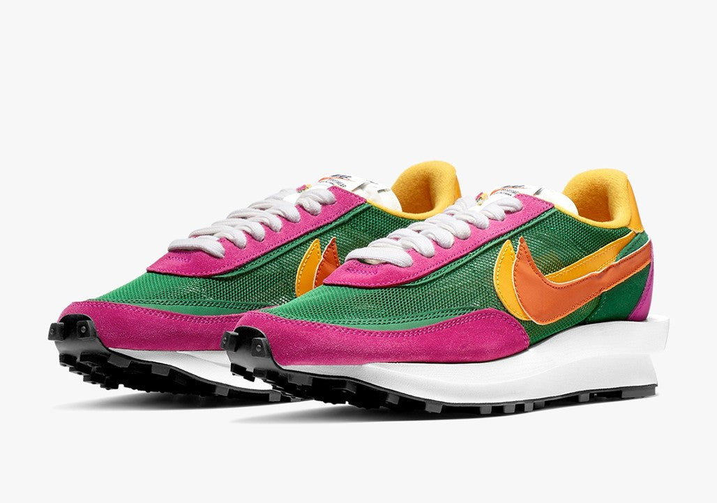 Nike LDWaffle x Sacai in Green Pink - product image from the listing.
