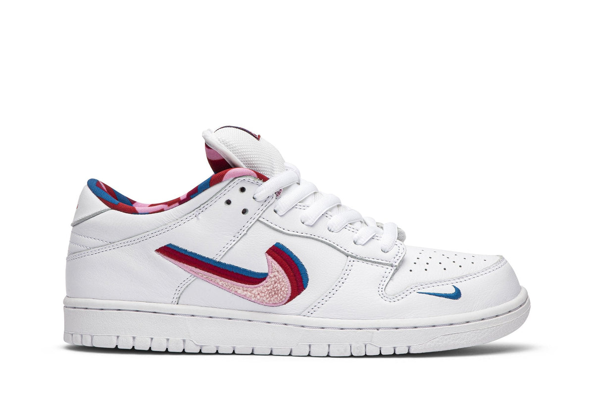 SB Dunk Low Parra by Nike - product photo shown in the listing for this item.