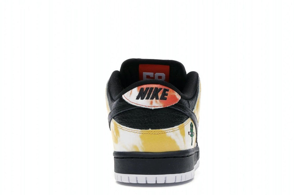 Nike SB Dunk Low Raygun Tie-Dye in Black - product image from the listing.