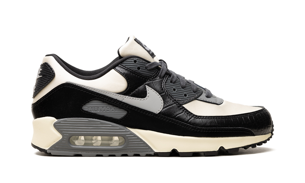 "Croc - Coconut Milk / Black" Nike Air Max 90 IO4468 100 - product image from the listing.