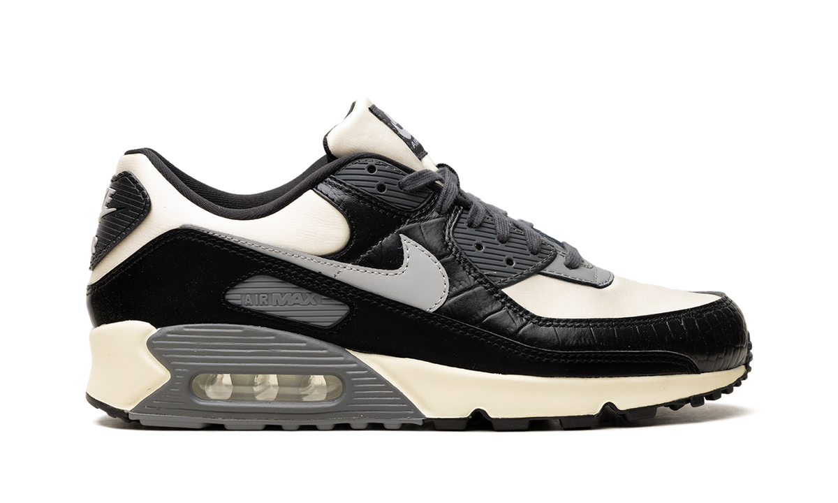 "Croc - Coconut Milk / Black" Nike Air Max 90 IO4468 100 - product image from the listing.