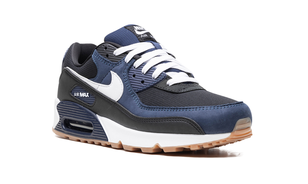 "Midnight Navy Gum" Air Max 90 "MIDNIGHT NAVY" FB9658 400 - product image from the listing.