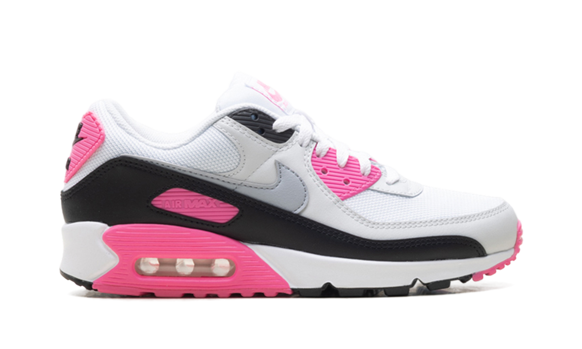 Women's Air Max 90 "White Pink Glow Wolf Grey" IM4613 100 - product image from the listing.