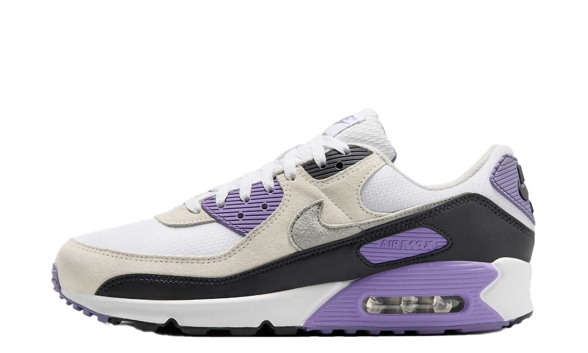 "White Dusty Amethyst Photon Dust Light Smoke Grey" Air Max 90 DM0029 114 - product image from the listing.