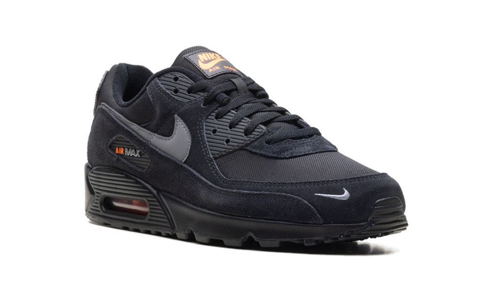 "Black Metallic Cool Grey Orange" Air Max 90 DO6706 010 - product image from the listing.