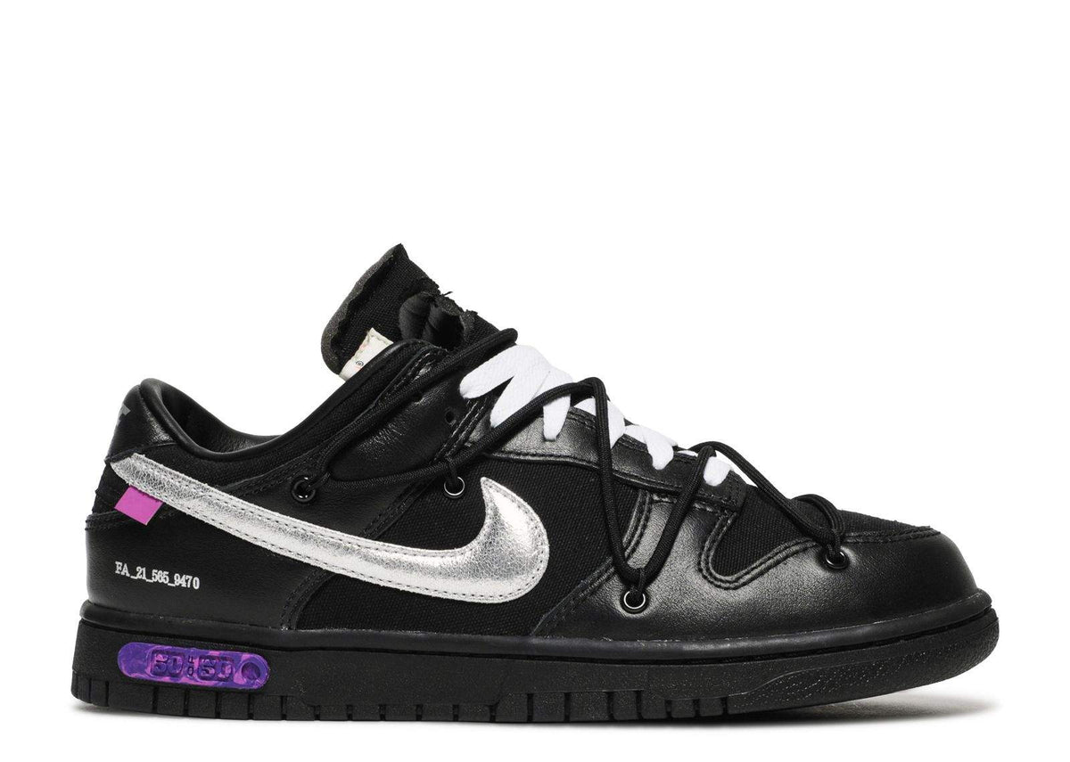Nike Off-White x Dunk Low 'Lot 50 of 50' Sneaker - product image from the listing.