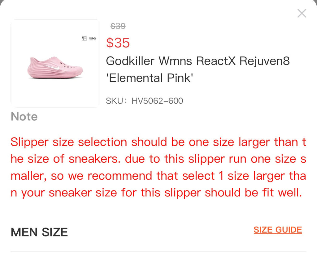 Women's Nike ReactX Rejuven8 'Elemental Pink' - product image from the listing.