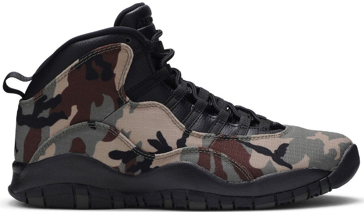 Air Jordan 10 Retro Woodland Camo - Size 10 - product image from the listing.