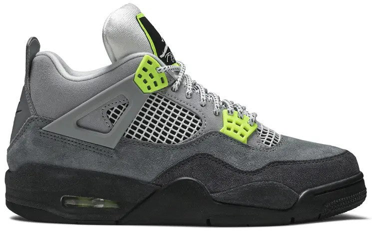 Men's Air Jordan 4 Retro SE Neon 95 Size 12 Used OG Box - product image from the listing.