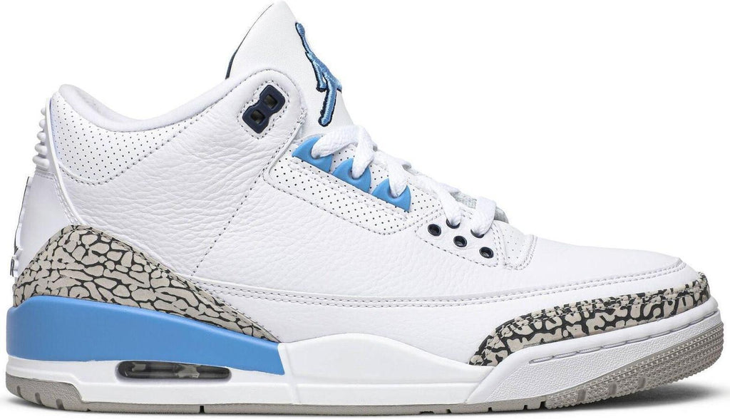 UNC 2020 Sneakers Size10 - Nike Air Jordan 3 Retro CT8532-104 - product image from the listing.