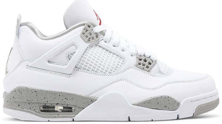 "Oreo 2021" Nike Air Jordan Retro 4 White Sneakers Size 12 - super clean (217) - product image from the listing.