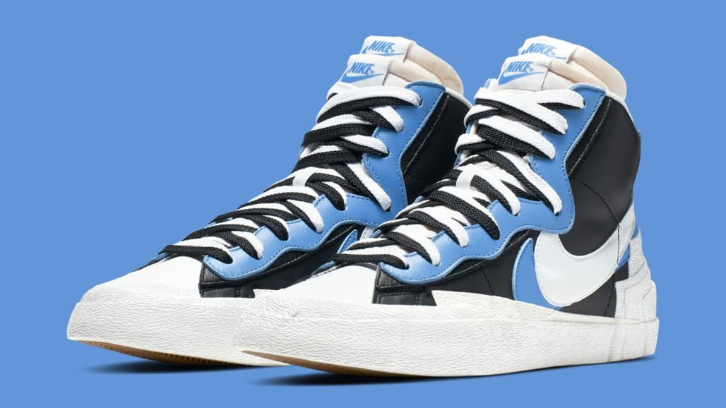 Sacai x Nike Blazer Mid in Black Blue - product image from the listing.