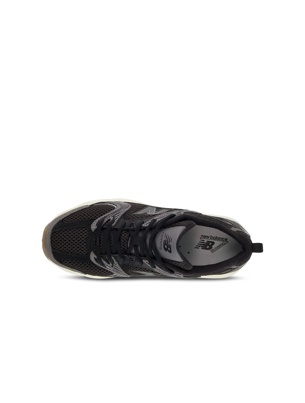 New Balance Big Kids 530 Running Shoes in Black/Gum - product image from the listing.