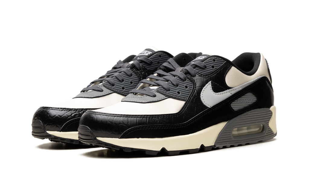 "Croc - Coconut Milk / Black" Nike Air Max 90 IO4468 100 - product image from the listing.