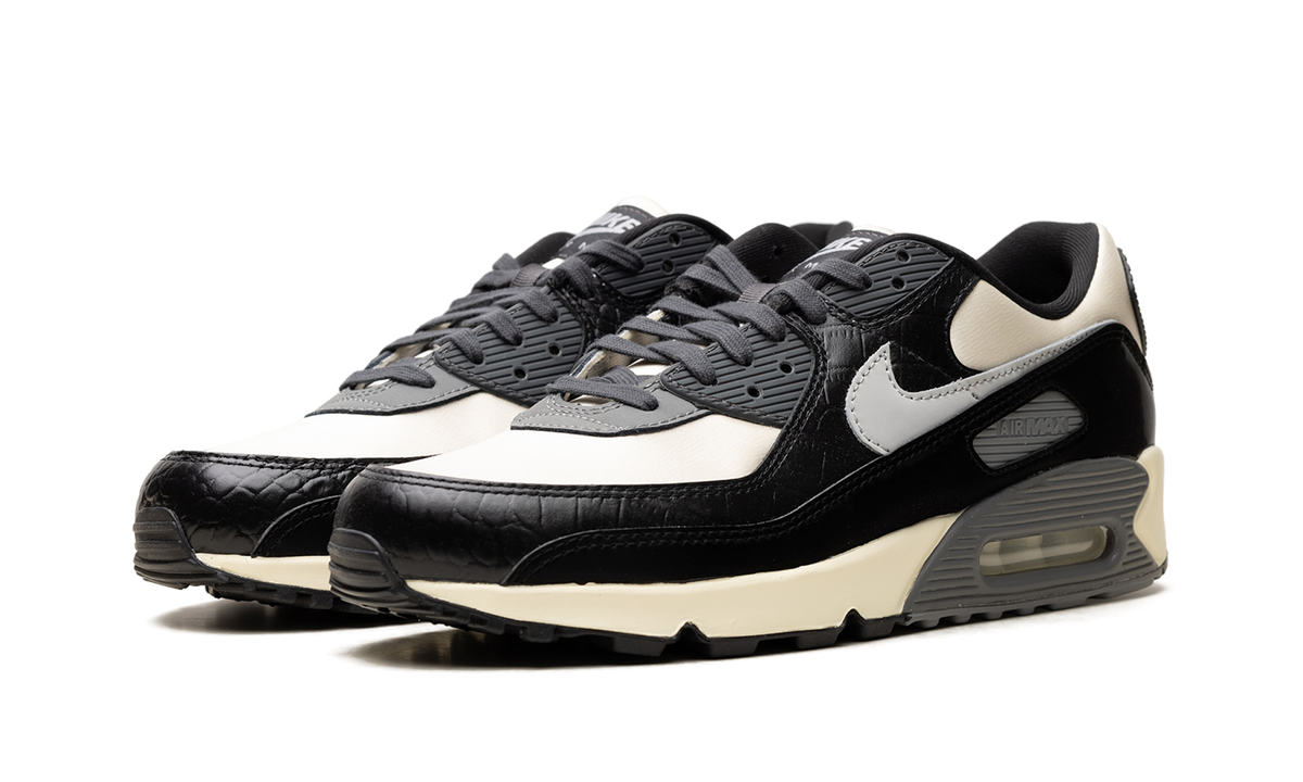 "Croc - Coconut Milk / Black" Nike Air Max 90 IO4468 100 - product image from the listing.