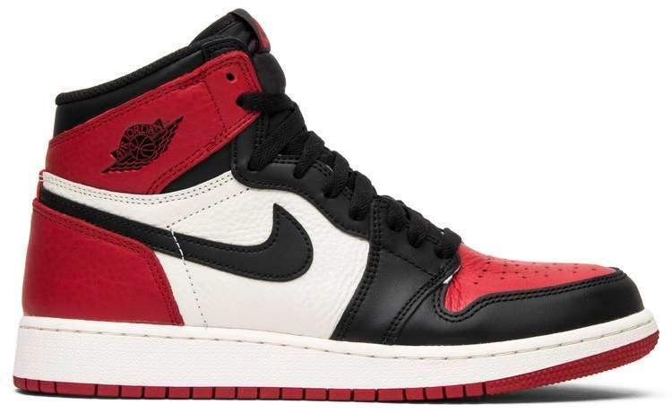 Air Jordan 1 Retro High OG BG 'Bred Toe' Sneaker - product image from the listing.