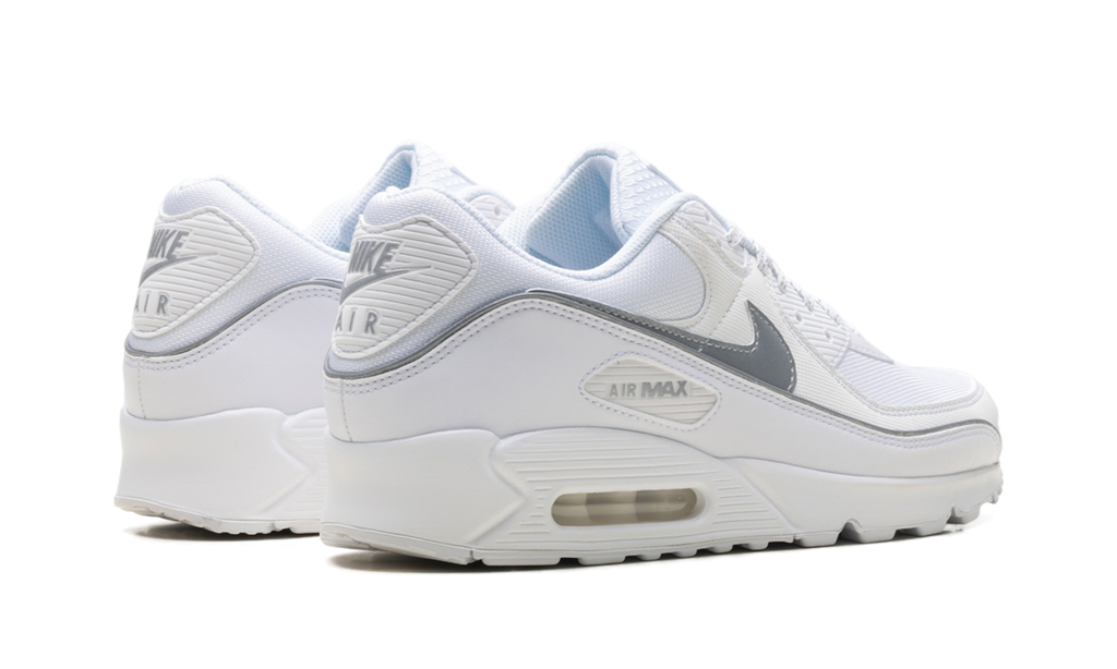 "White Metallic Silver Reflective" Air Max 90 Premium HV4517 100 - product image from the listing.